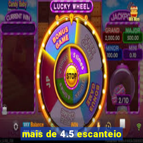 mais de 4.5 escanteio